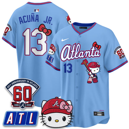 Atlanta Braves x Meow KT 2026 Vapor Limited Jersey - All Stitched