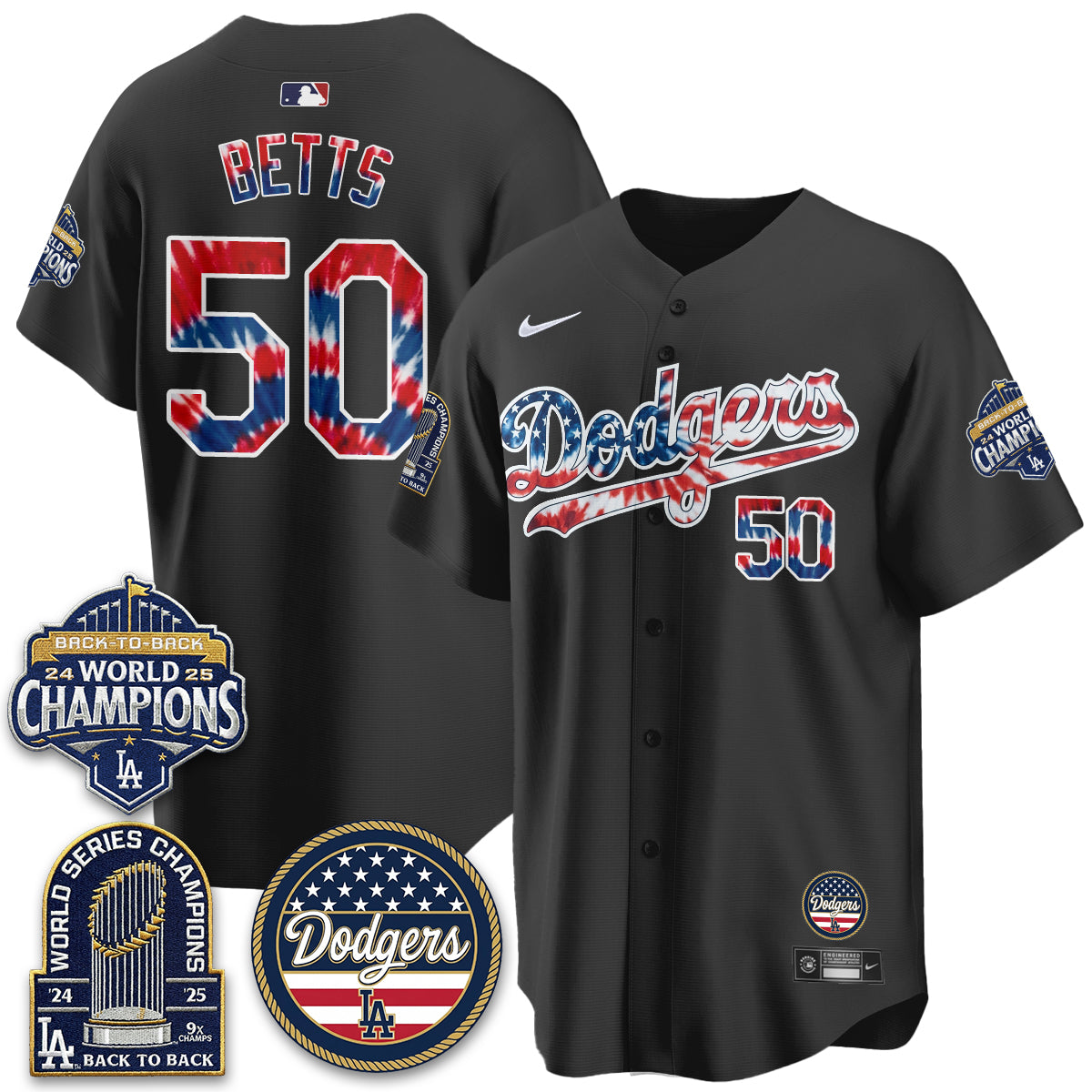 Los Angeles Dodgers Americana 2026 Vapor Limited Jersey - Stitched
