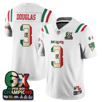 New England Patriots Mexico Edition Vapor Jersey - Stitched