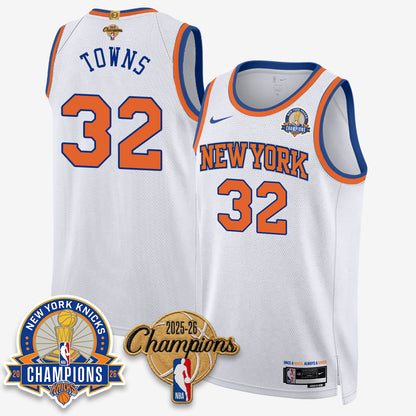 New York Knicks 2026 Basketball Champions Gold Edition Vapor Jersey- Stitched