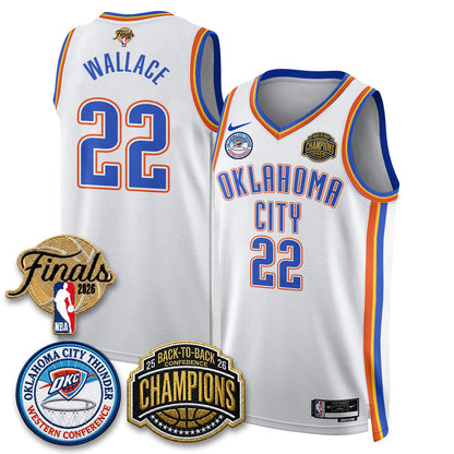 Oklahoma City Thunder 2026 NBA Western Conference Champions Vapor Jersey - Stitched