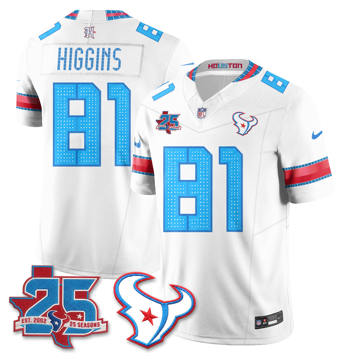 Houston Texans 2026 Rivalries Vapor Jersey - Stitched (7)