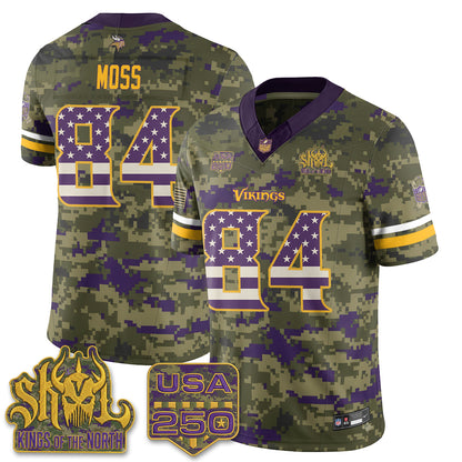 Minnesota Vikings 2026 Salute to Service Edition Vapor Jersey - Stitched