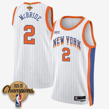 New York Knicks 2026 Basketball Champions Vapor Jersey V2- Stitched