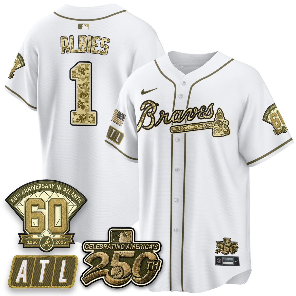 Atlanta Braves Armed Forces Day 2026 Vapor Limited Jersey - All Stitched