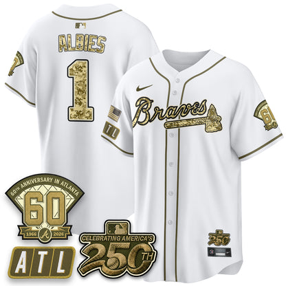 Atlanta Braves Armed Forces Day 2026 Vapor Limited Jersey - All Stitched