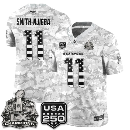 Seattle Seahawks 2026 Salute to Service Edition Vapor Jersey - Stitched-NQD