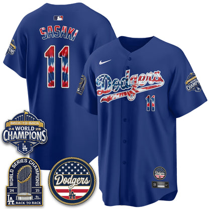 Los Angeles Dodgers Americana 2026 Vapor Limited Jersey - Stitched