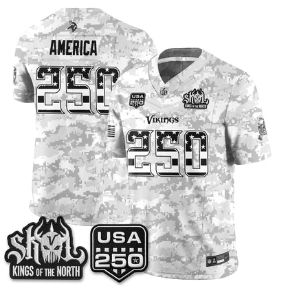 Minnesota Vikings 2026 Salute to Service Edition Vapor Jersey - Stitched