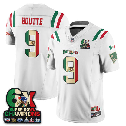 New England Patriots Mexico Edition Vapor Jersey - Stitched