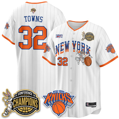 New York Knicks 2026 NBA Finals x Bunny Vapor Jersey V2- Stitched