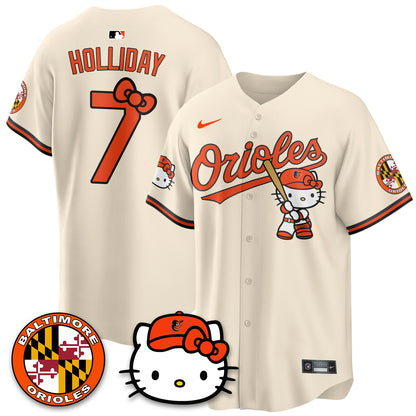 Baltimore Orioles x Meow Kitty Vapor Premier Limited Jersey - Stitched