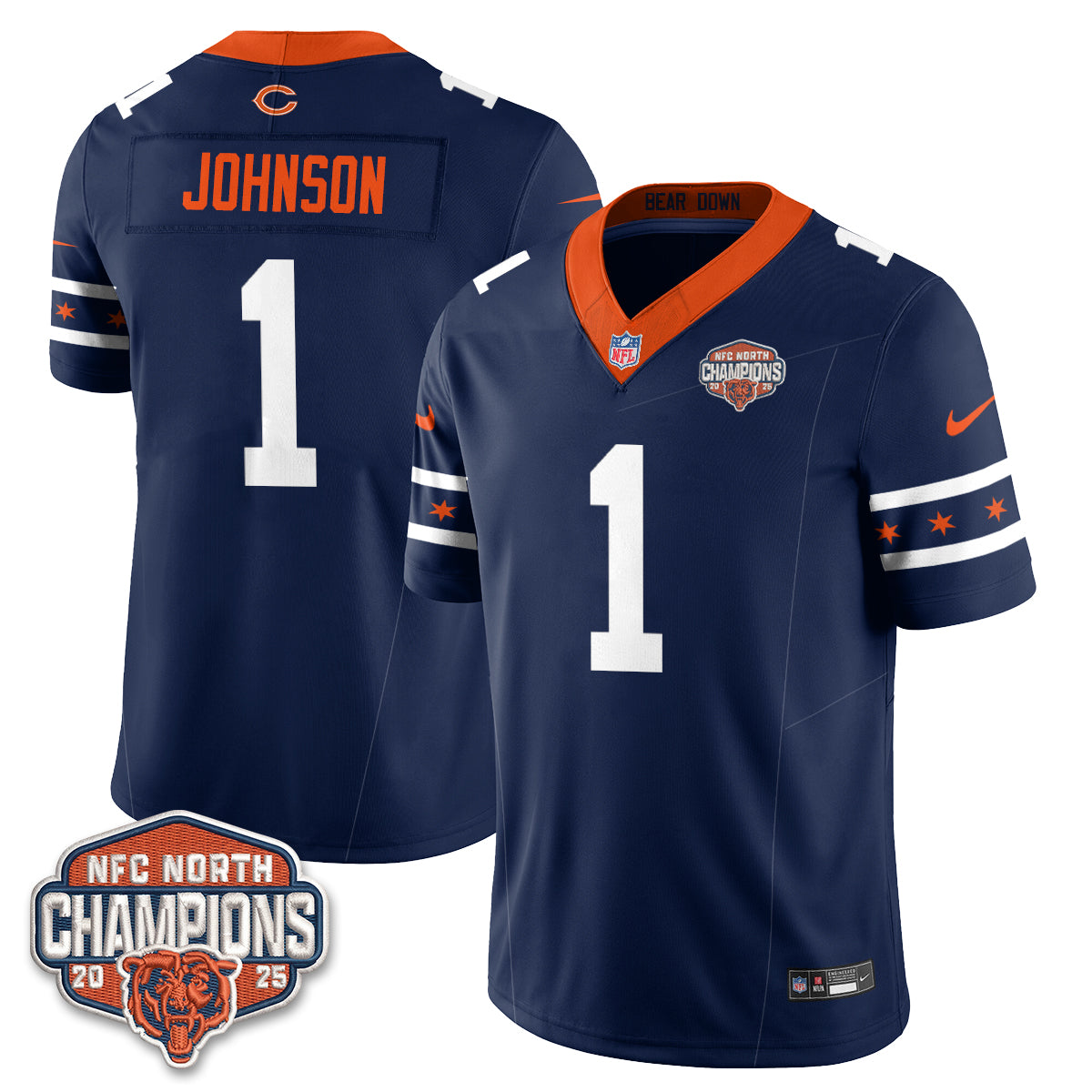 Chicago Bears Fangear Edition Vapor Jersey - Stitched