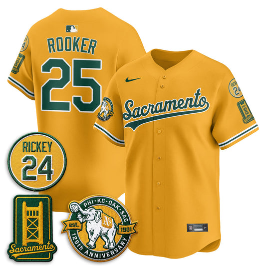 OAK 2026 Alternate Sacramento 125 Years Patch Limited Jersey - All Stitched