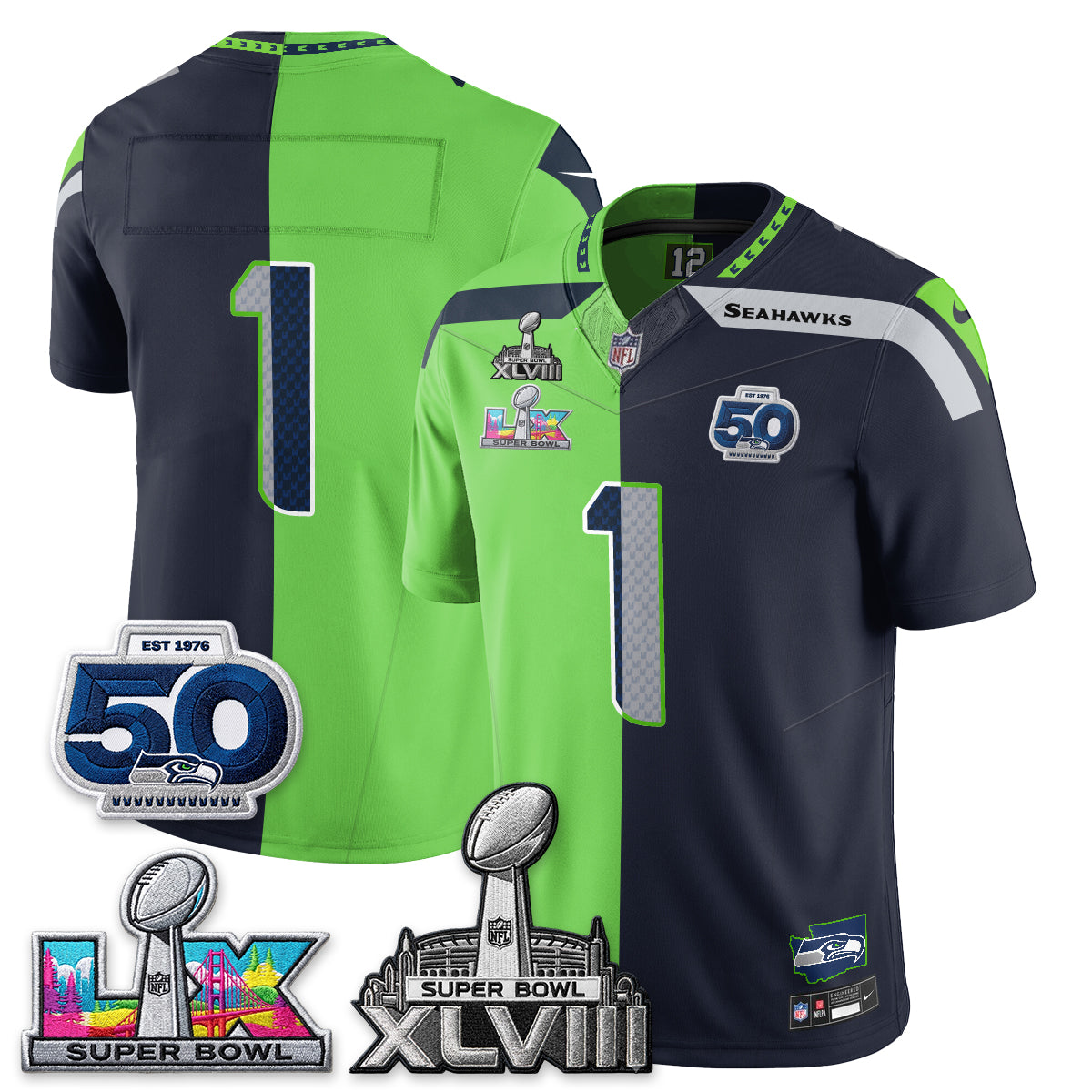 SEA SB LX Champs Split Edition Vapor Jersey - Stitch-NQD