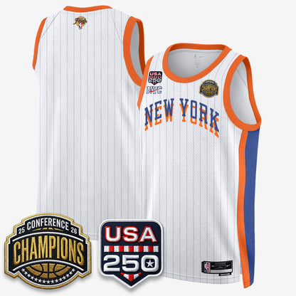 New York Knicks 2026 NBA Eastern Conference Champions City Edition Jersey - Stitched