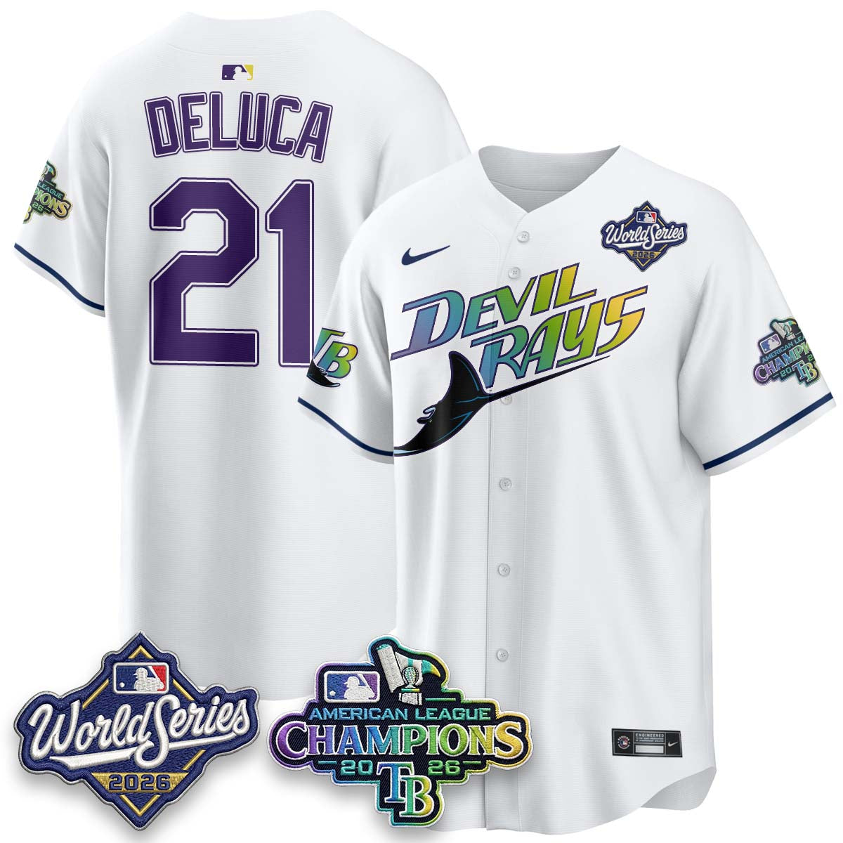 TB - 2026 AL Champions Vapor Jersey - Stitched - NQD (city)