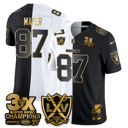 Las Vegas Raiders Split Edition Vapor Jersey V2- Stitched