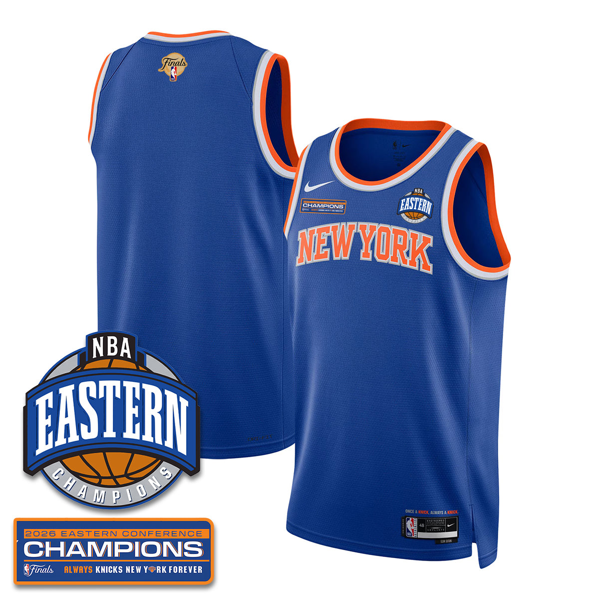 New York Knicks 2026 NBA Eastern Conference Champions City Jersey - Stitched