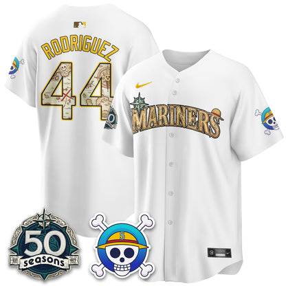 Seattle Mariners OP Japanese Cartoon Vapor Limited Jersey - Printed