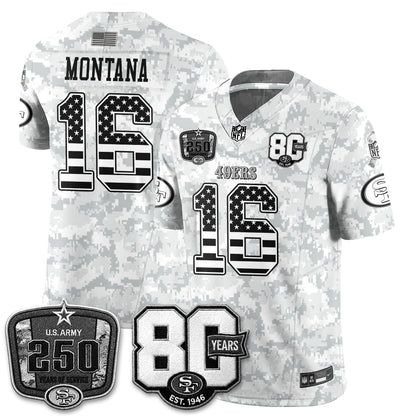 San Francisco 49ers 2026 Salute to Service Edition Vapor Jersey V2- Stitched-NQD