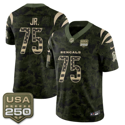 Cincinnati Bengals 2026 Salute to Service Vapor Jersey - Stitched