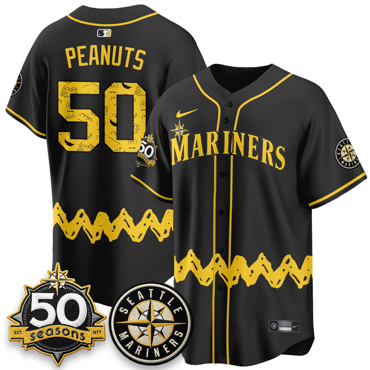 Seattle Mariners x P-Nuts Vapor Limited Jersey - Stitched
