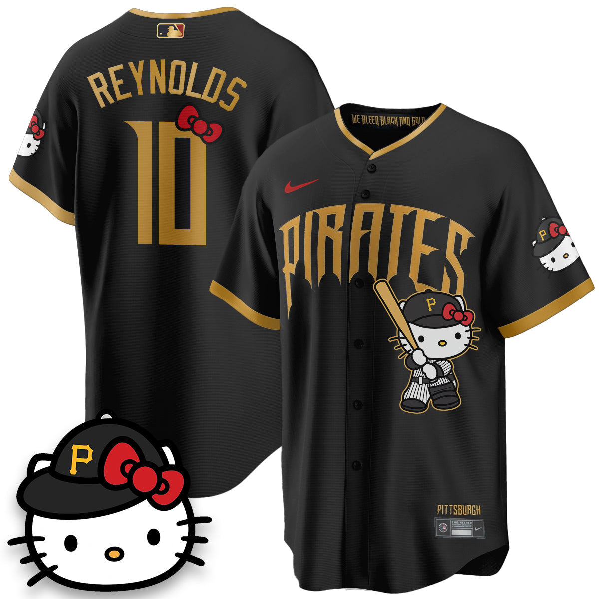 Pittsburgh Pirates x Meow KT Vapor Limited Jersey - Stitched