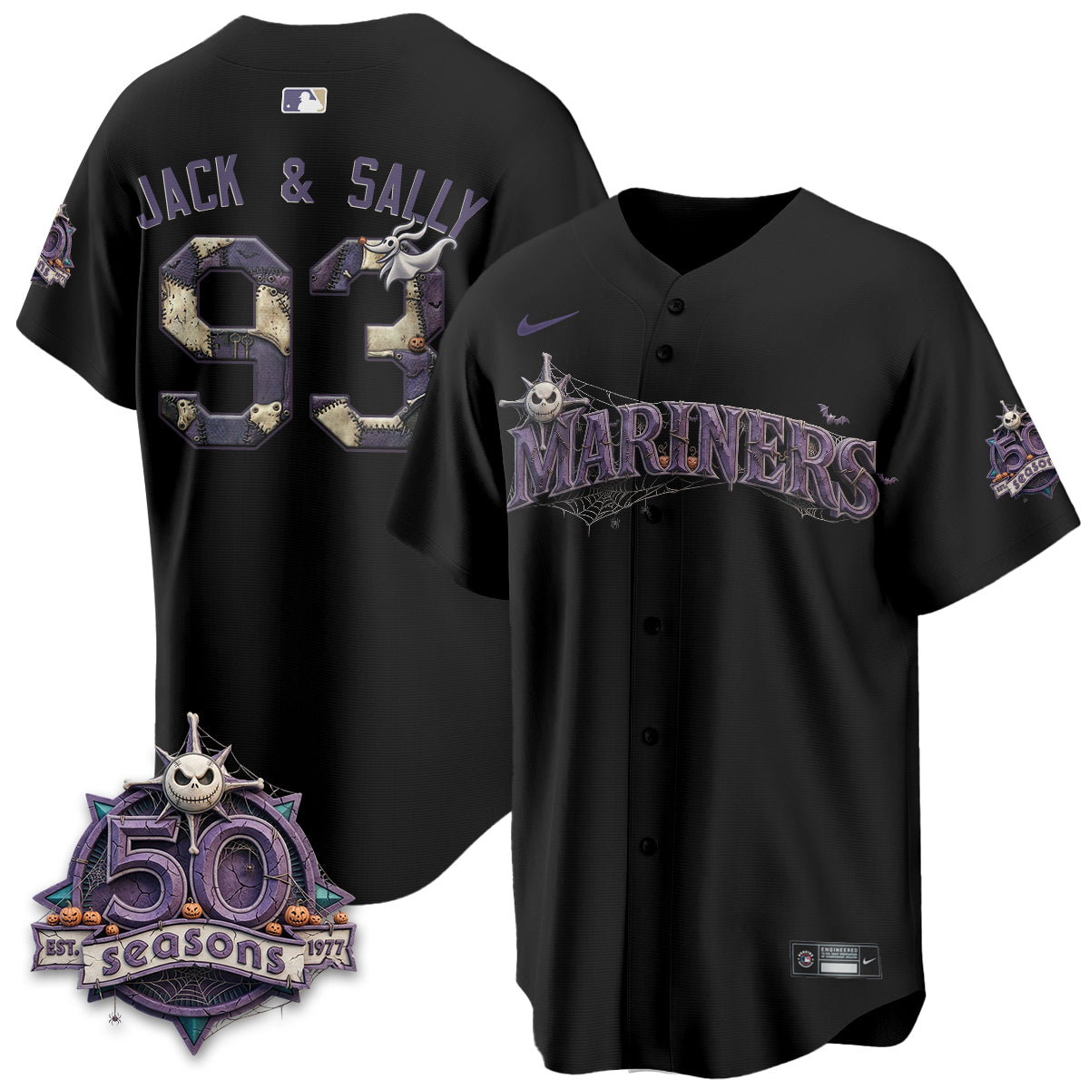 Seattle Mariners Nightmare Edition Vapor Limited Jersey - Printed