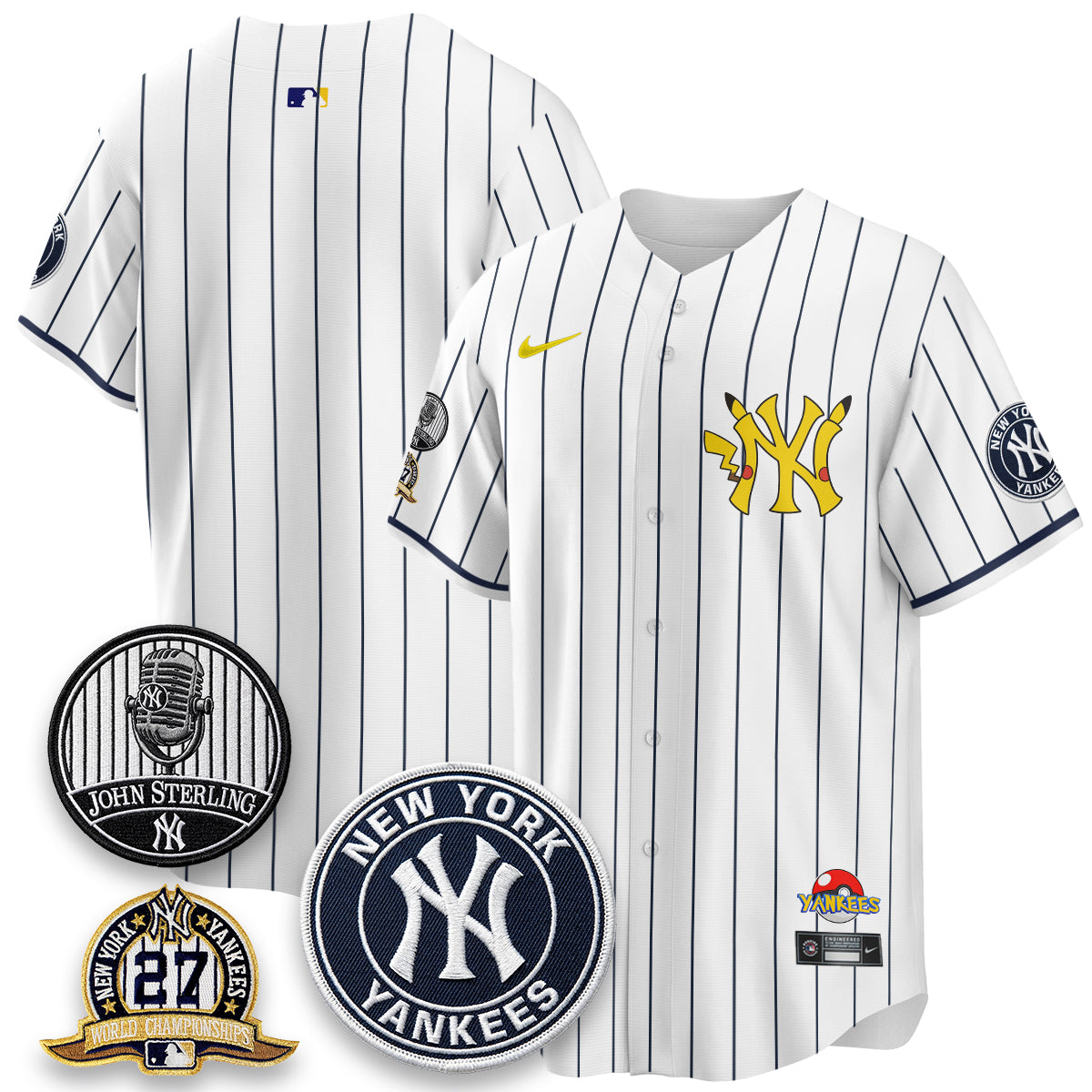 New York Yankees x PKM Cartoon Limited Jersey -  Stitched