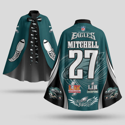 PHI Champions Edition Strap Shawl Cape - Printed