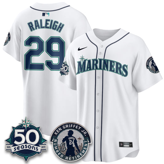 Seattle Mariners Ken Griffey Jr. Patch Vapor Premier Limited Jersey - All Stitched