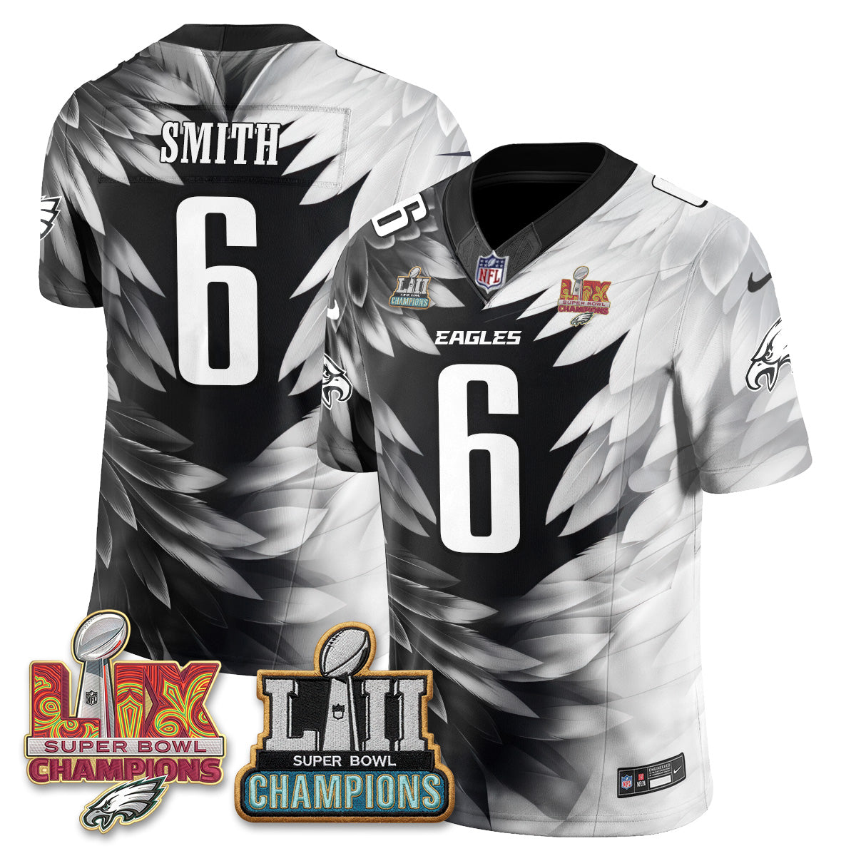 Philadelphia Eagles Fangear Edition Vapor Jersey - Stitched