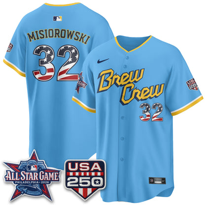 Milwaukee Brewers 2026 All Star Game Vapor Jersey - Stitched