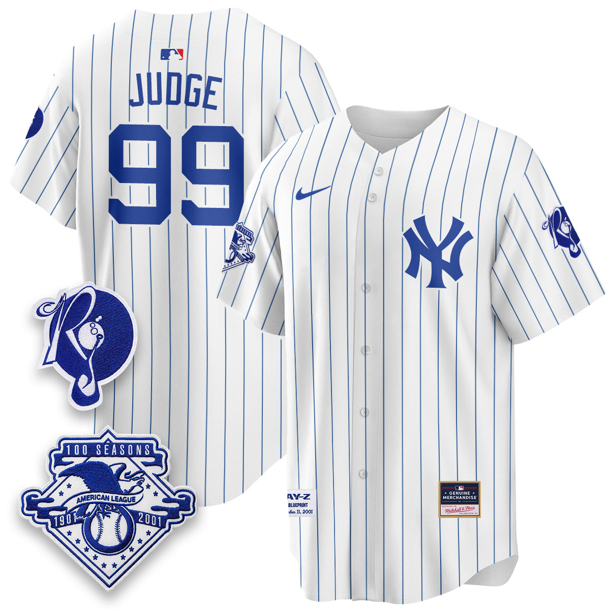 New York Yankees x Jay Z Edition Vapor Jersey - Stitched