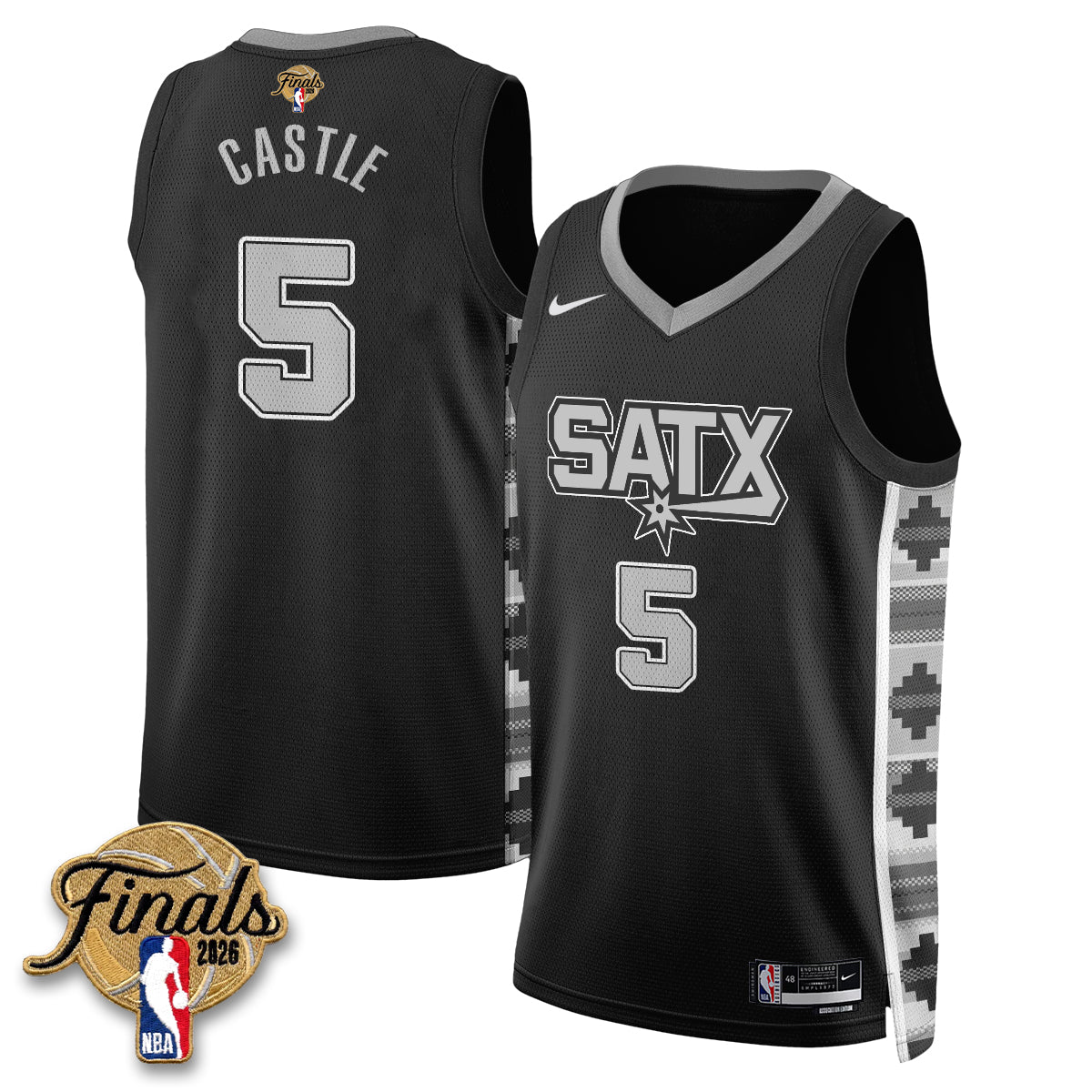 San Antonio Spurs 2026 NBA Western Conference Champions Vapor Jersey V2- Stitched