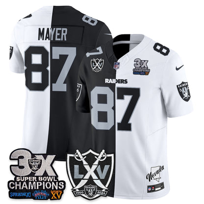 Las Vegas Raiders Split Edition Vapor Jersey V2- Stitched