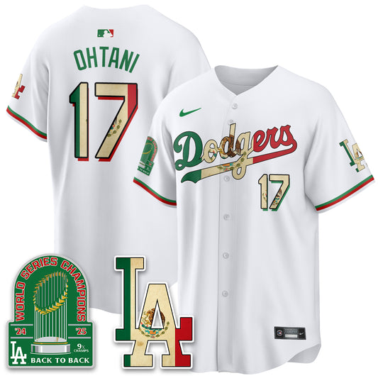 Los Angeles Dodgers Mexico Style Vapor Jersey- Stitched