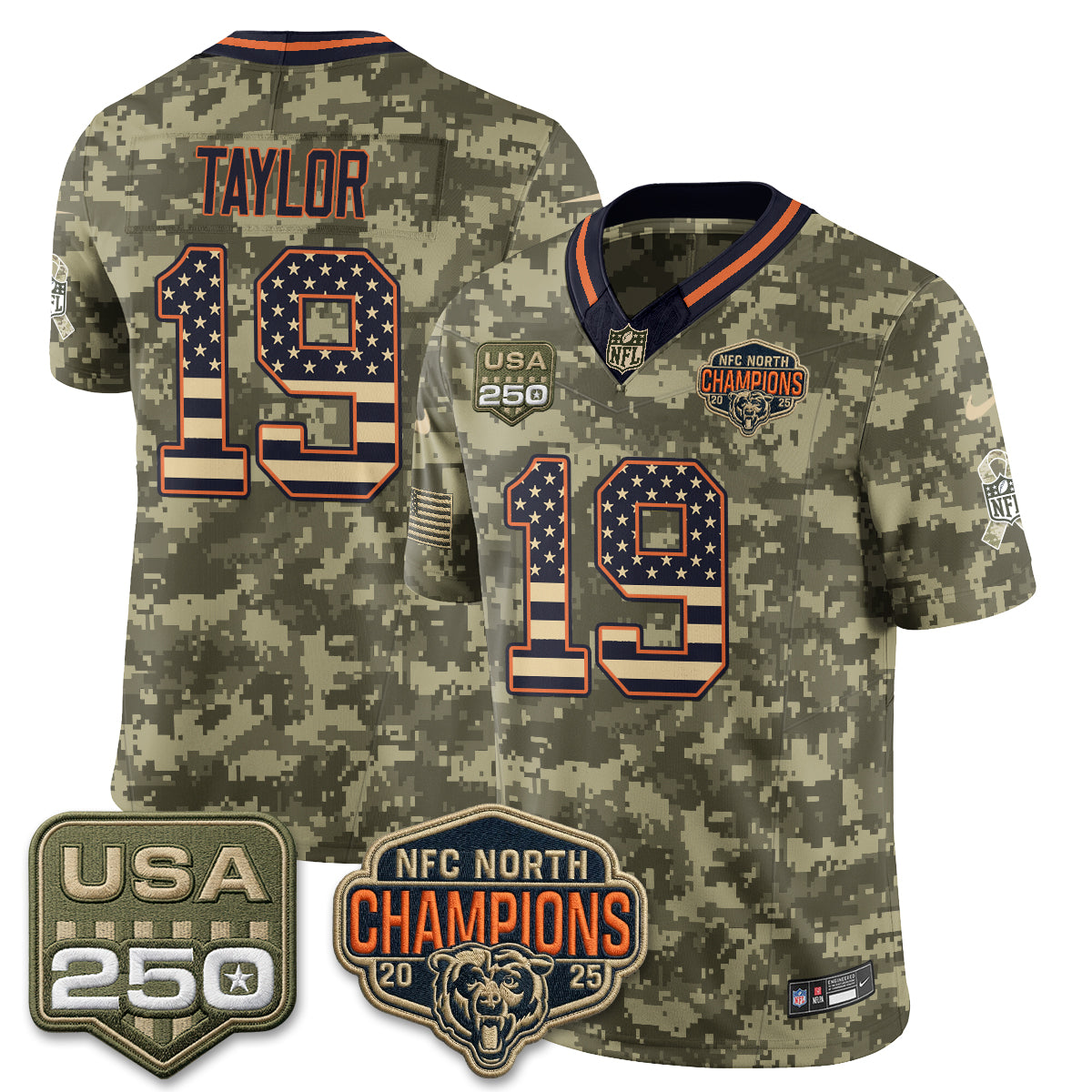 Chicago Bears 2026 Salute to Service Edition Vapor Jersey - Stitched (2)