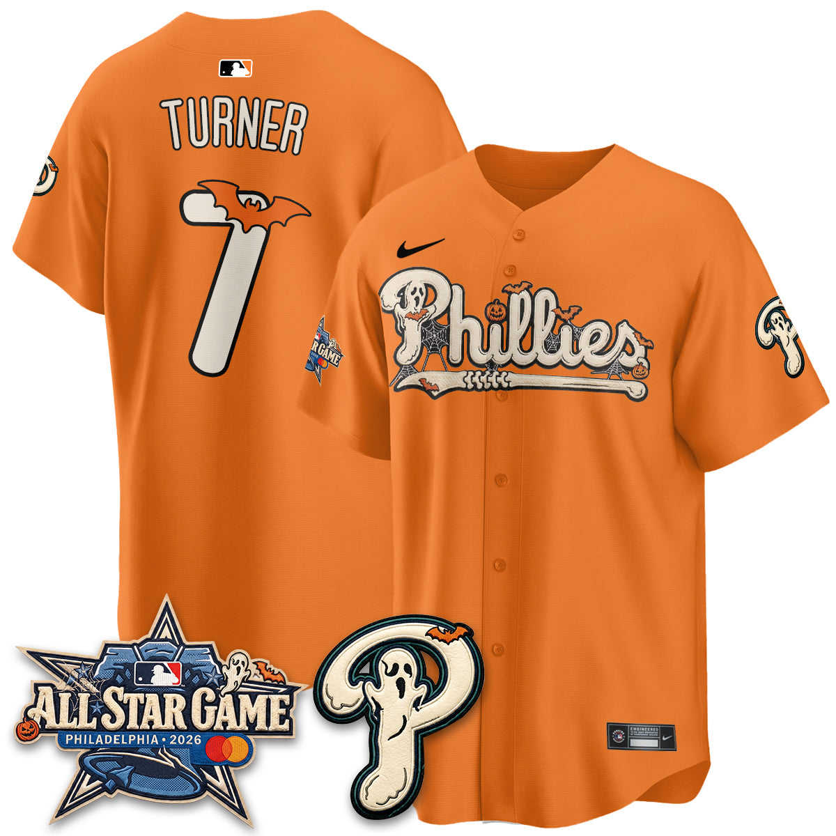 Philadelphia Phillies Halloween 2026 Vapor Limited Jersey - Stitched