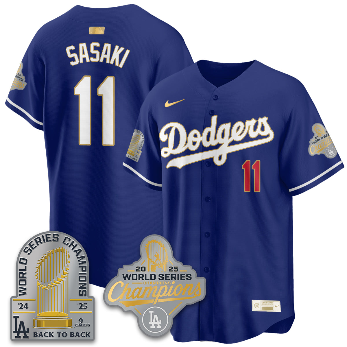 LAD Gold Collection Welcome No.29 Black Gold Jersey - Stitched