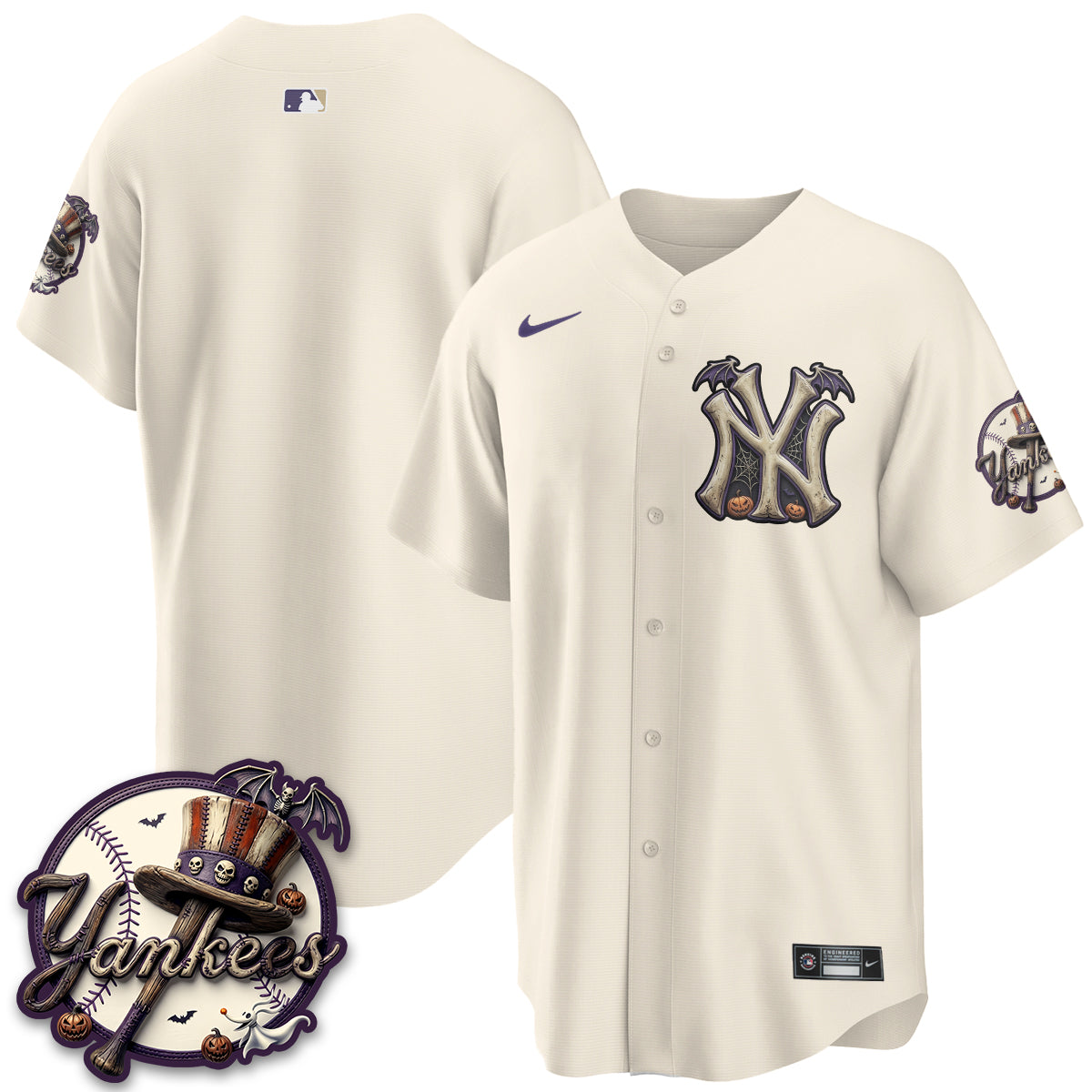 New York Yankees Nightmare Edition Vapor Jersey - Printed