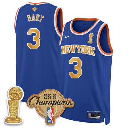 New York Knicks Champions Night Vapor Jersey - Stitched-NQD