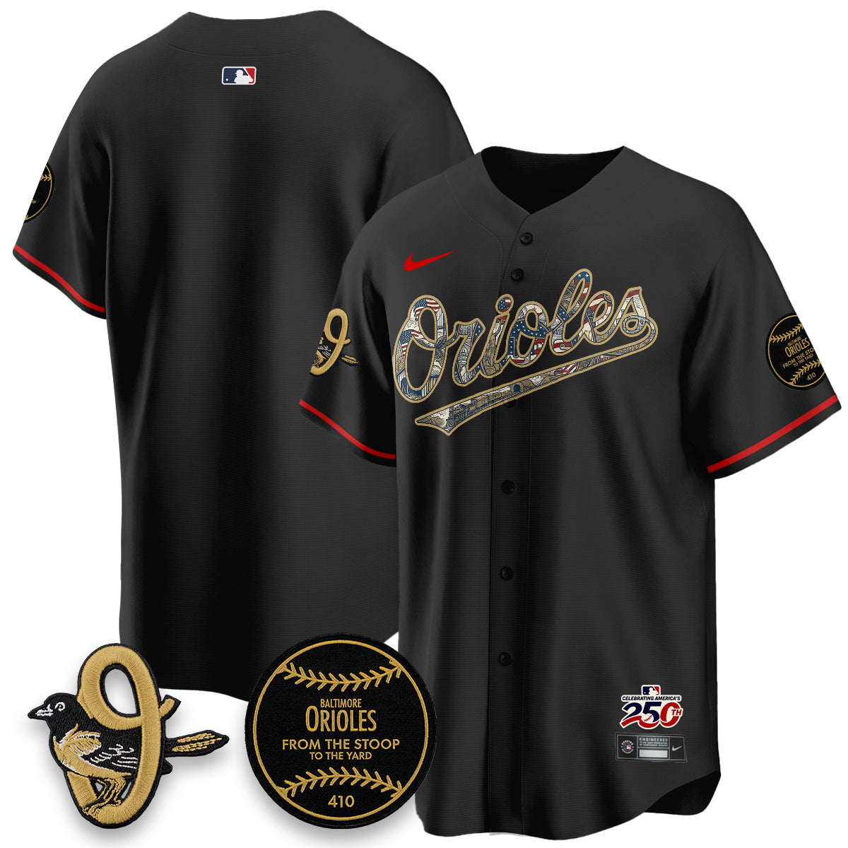 Baltimore Orioles 2026 Independence Day USA Vapor Limited Jersey - Stitched