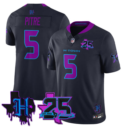 Houston Texans 25th Seasons in 2026 DJ Screw Vapor Limited Jersey - All Stitched