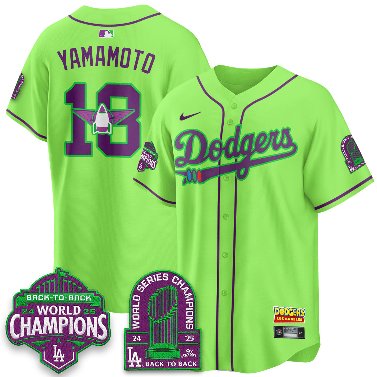 Los Angeles Dodgers 2026 Space Ranger Vapor Limited Jersey - Stitched