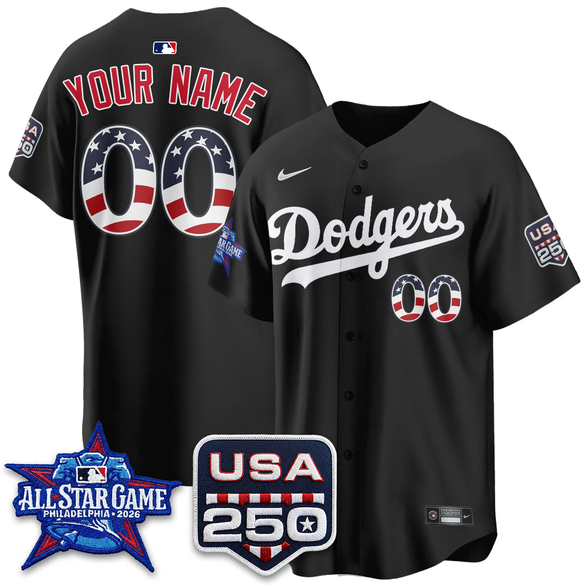 Los Angeles Dodgers 2026 All Star Edition Vapor Custom Jersey- Stitched