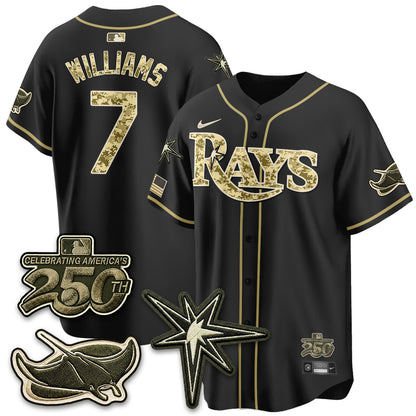 Tampa Bay Rays 2026 Armed Forces Day Jersey V2 - Stitched