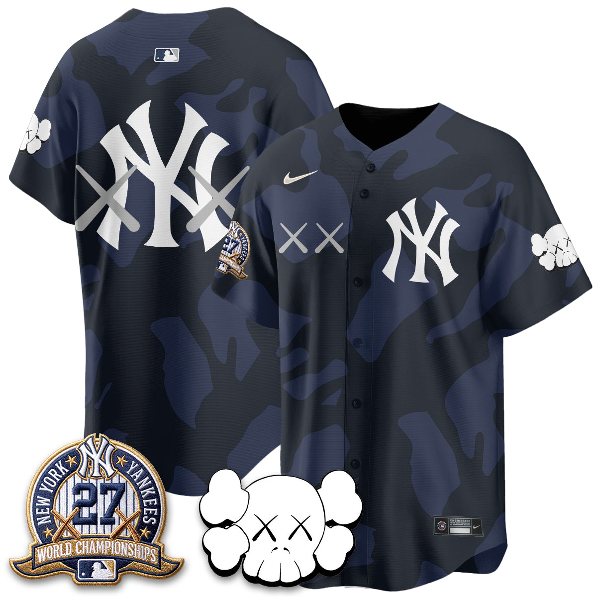 New York Yankees x KAWS Edition Vapor Jersey - Stitched