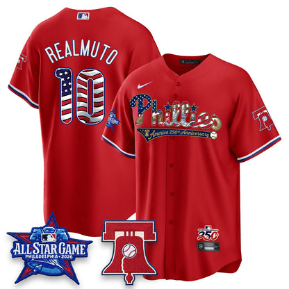 Philadelphia Phillies 2026 Independence Day USA Vapor Limited Jersey - Stitched